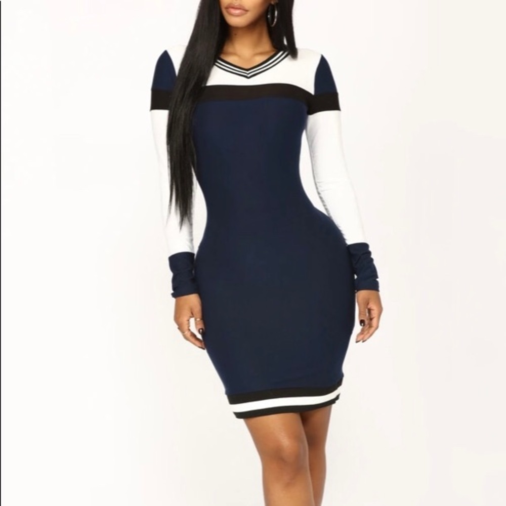 Fashion Nova Navy Mini Dress
